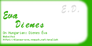 eva dienes business card